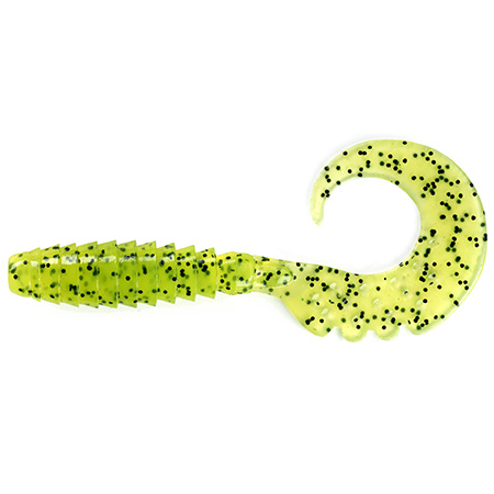 FishUp Fancy Grub 2" 5.1cm #055 Chartreuse Black 10vnt
