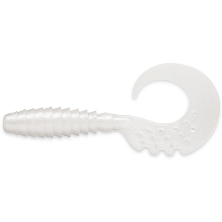 FishUp Fancy Grub 2.5" 6.35cm #081 Pearl 10vnt