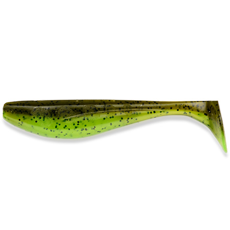 FishUp Wizzle Shad 3" #204 Green Pumpkin / Chartreuse 8vnt