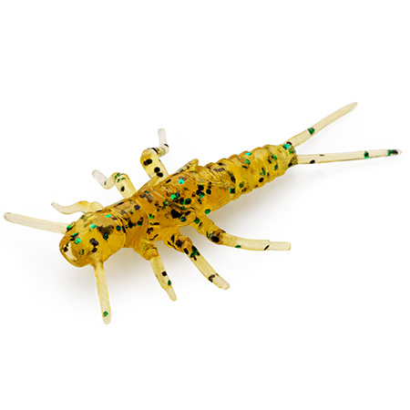 FishUp Stonefly 0.75" 1.9cm #036 Caramel Green Black 12pcs