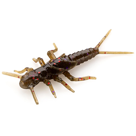 FishUp Stonefly 0.75" 1.9cm #050 Green Pumpkin Brown Red Purple 12vnt