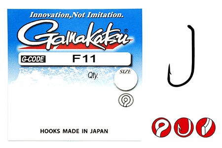Gamakatsu F11 kabliukai #10 12vnt