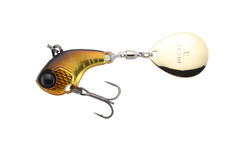 JACKALL Deracoup 7g SIVER POWDER GOLD & BLACK