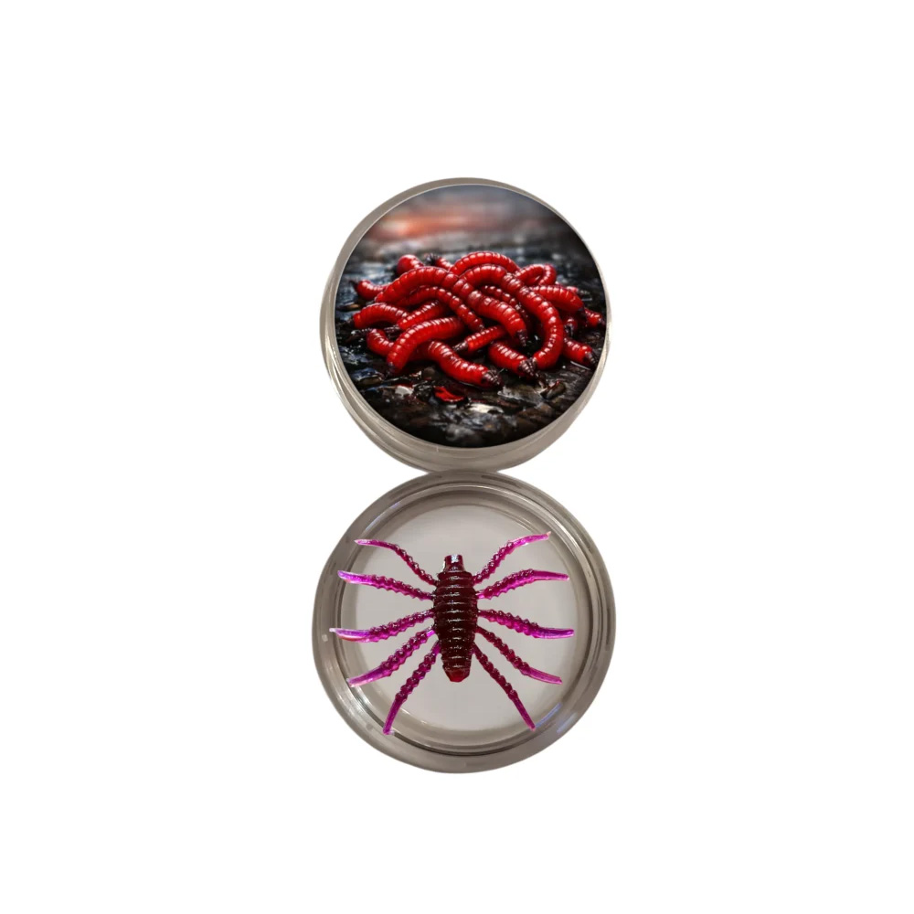 KA-Lures Spider 2cm Blood Worm - Buriak 6vnt/pak
