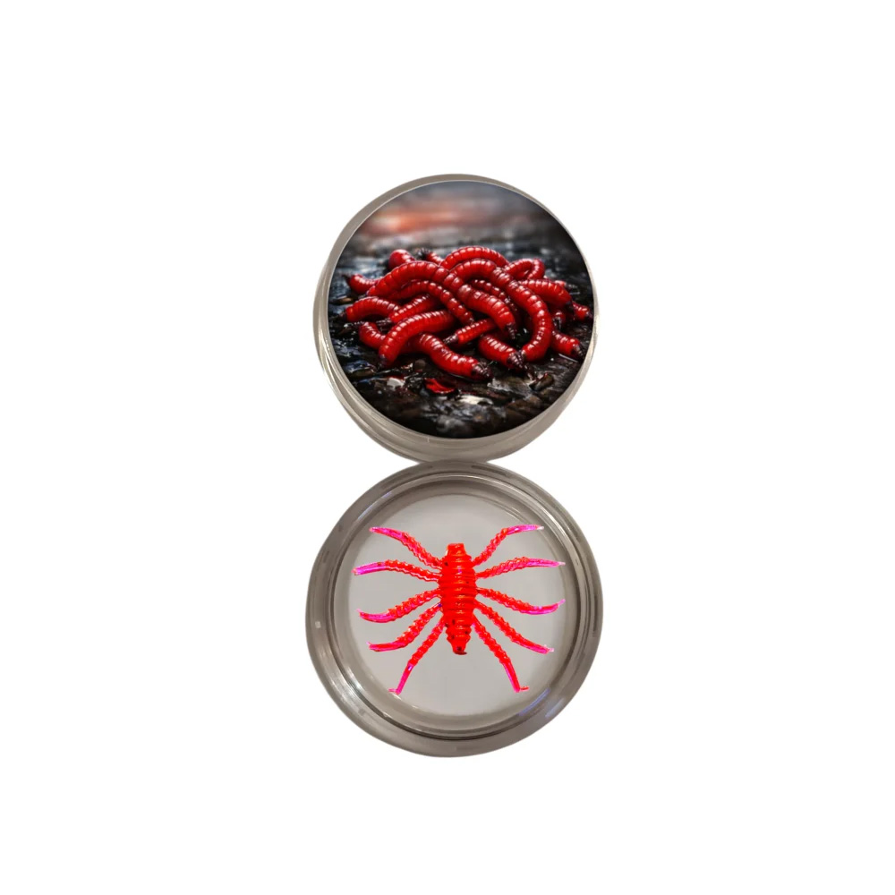 KA-Lures Spider 2cm Blood Worm - MM1 6vnt/pak