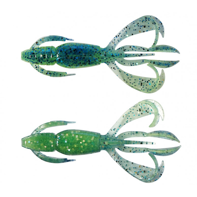 Keitech Crazy Flapper 2.8" 7.1cm 3.5g LT60T Blue X Chart 8vnt