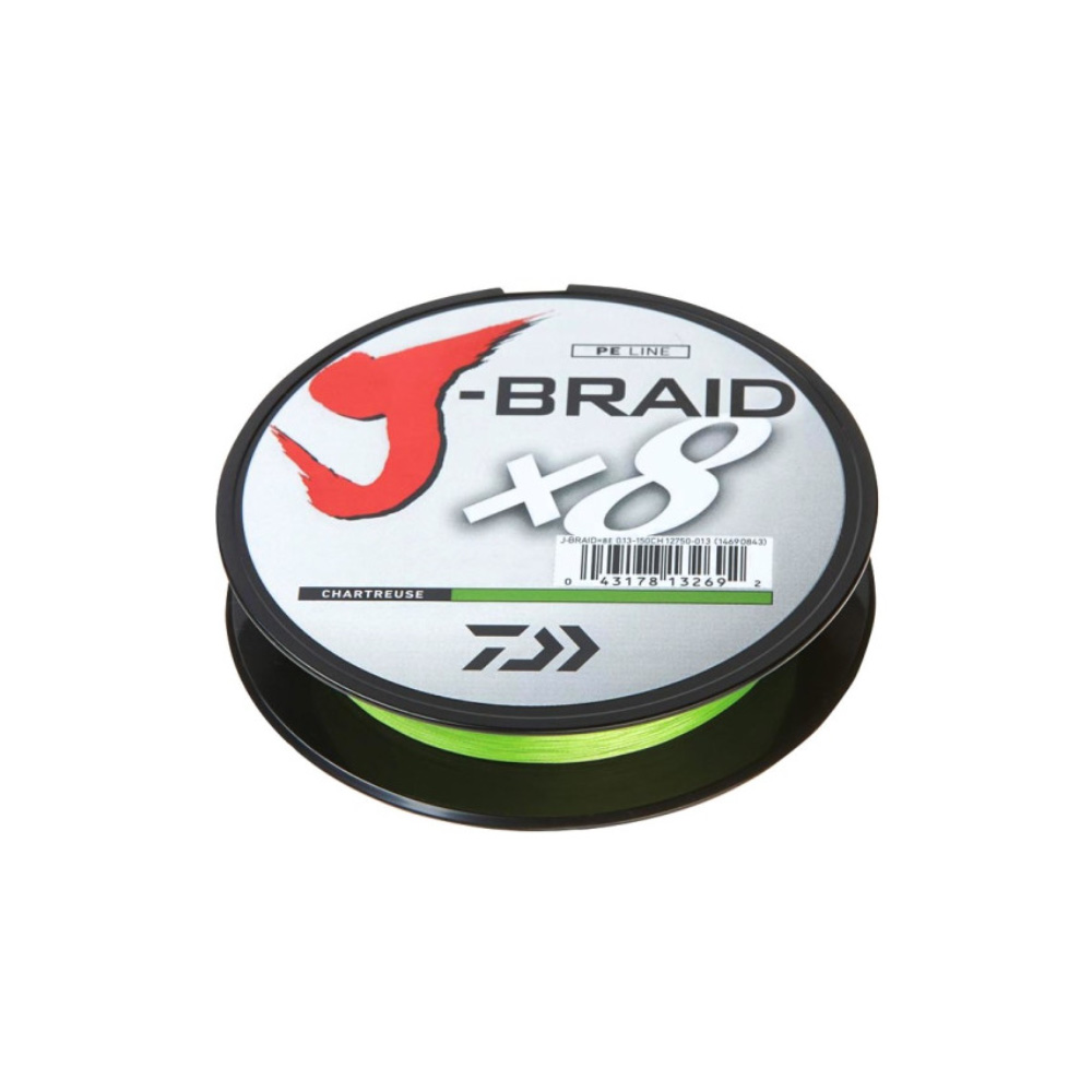 Daiwa J-Braid x8 Chartreuse 150m 0.16mm