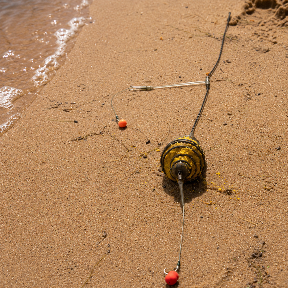 Sistema dugninei žūklei FRY Cone Rig on Leadcore 2 Hooks 30g