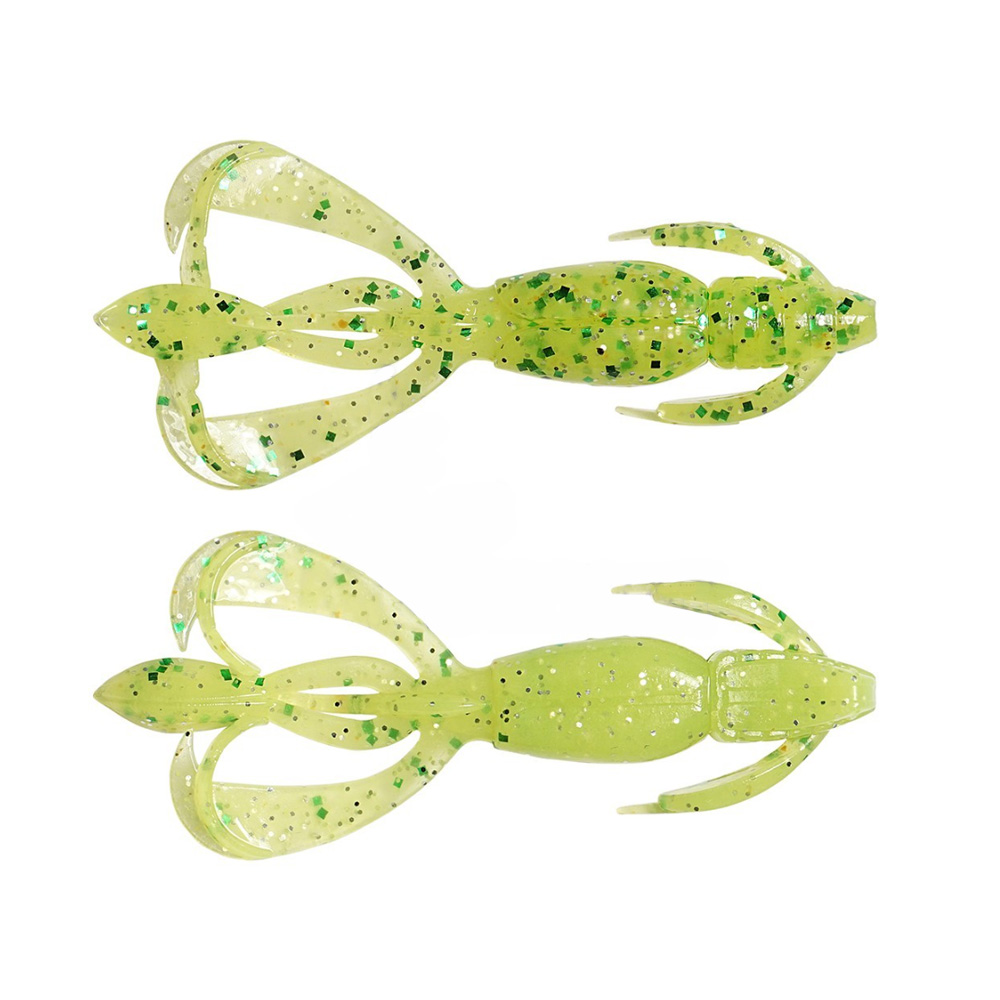 Keitech Crazy Flapper 2" 5.1cm 1g LT62T LT Chart Lime Shad 8vnt