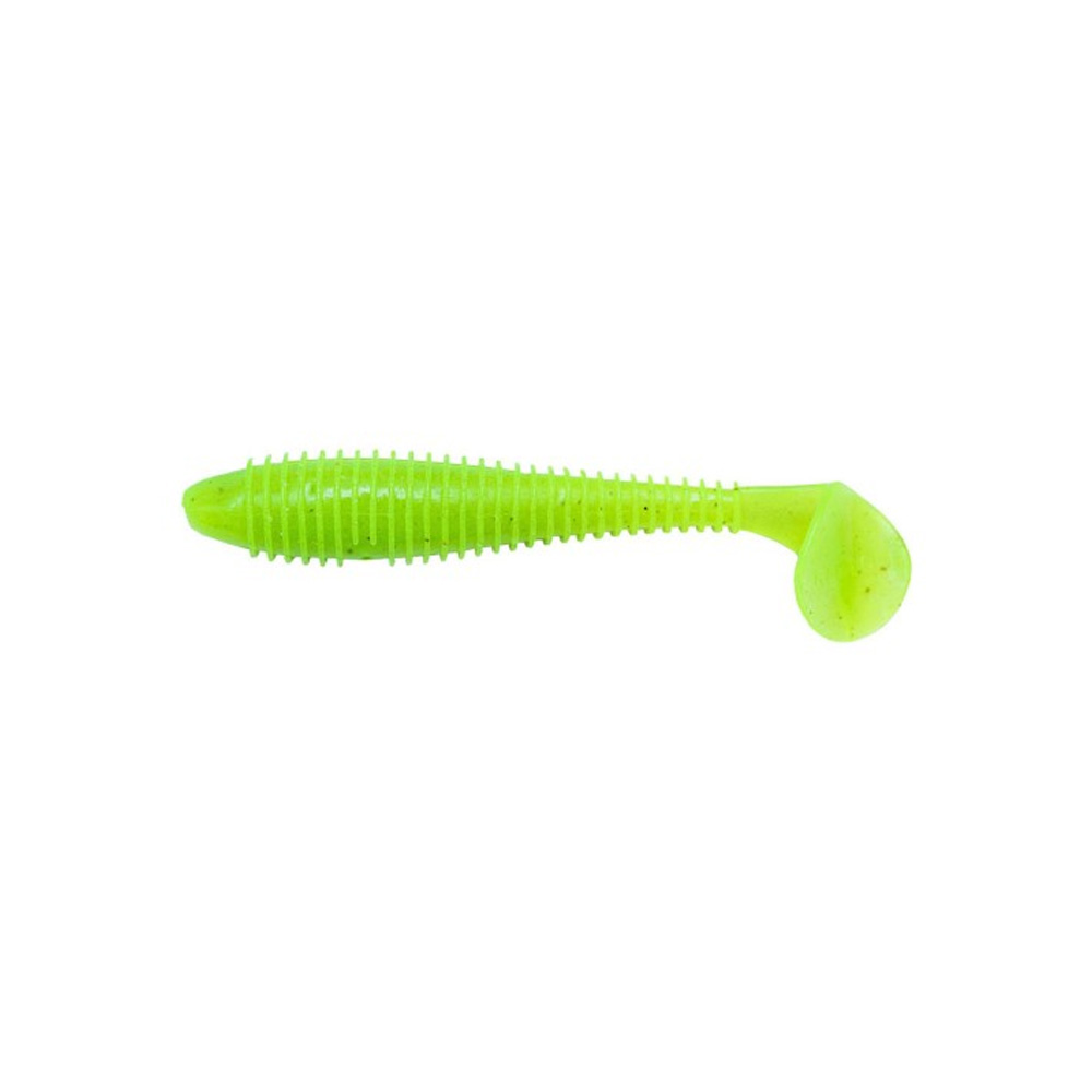 Keitech FAT Swing Impact 3.8" 9.6cm 8.5g 026S Clear Chartreuse Glow 6pcs