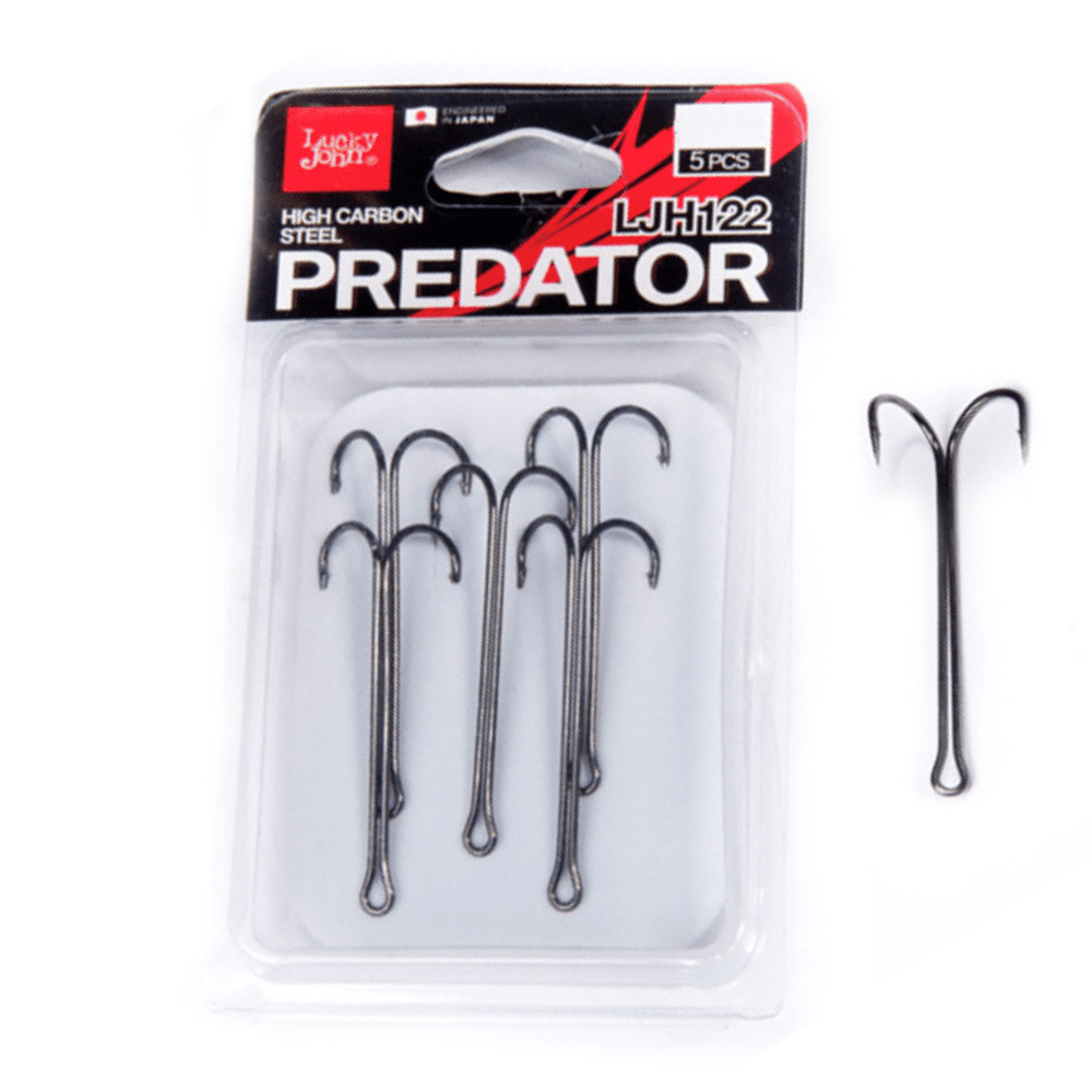 Kabliukai dvišakiai Lucky John Predator 4vnt #2/0 
