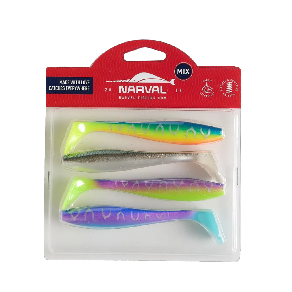 Narval Choppy Tail 12cm 4pcs. MIX M07