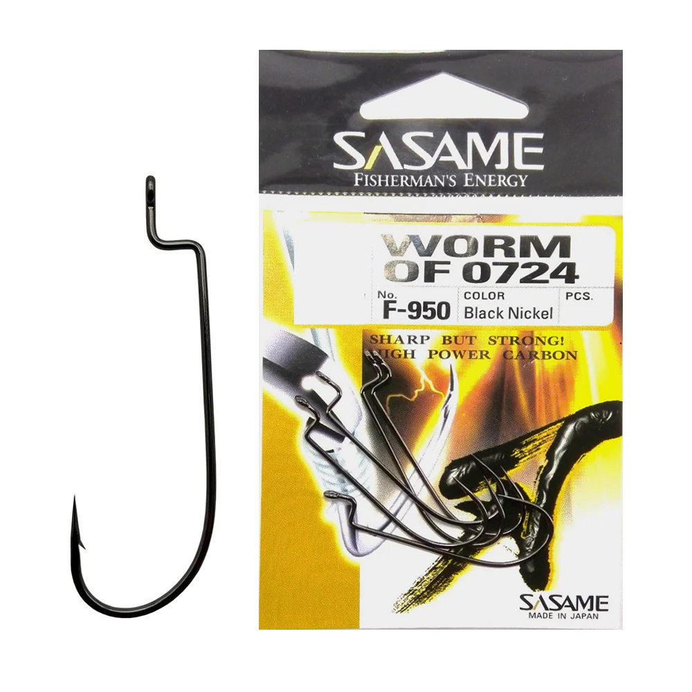 Sasame F-950 Worm #2/0 6vnt