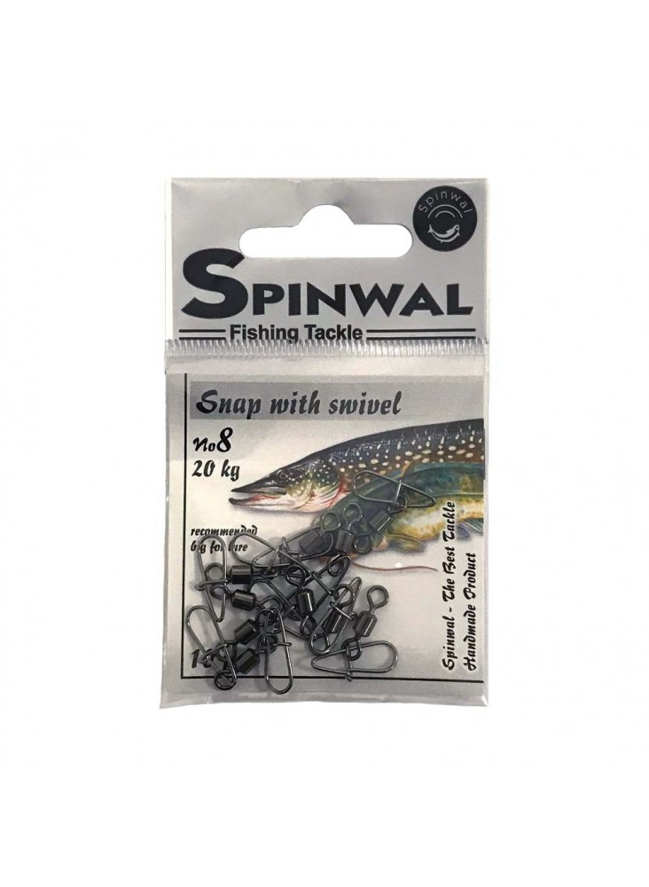 Spinwal Snap With Swivel #16 10pcs