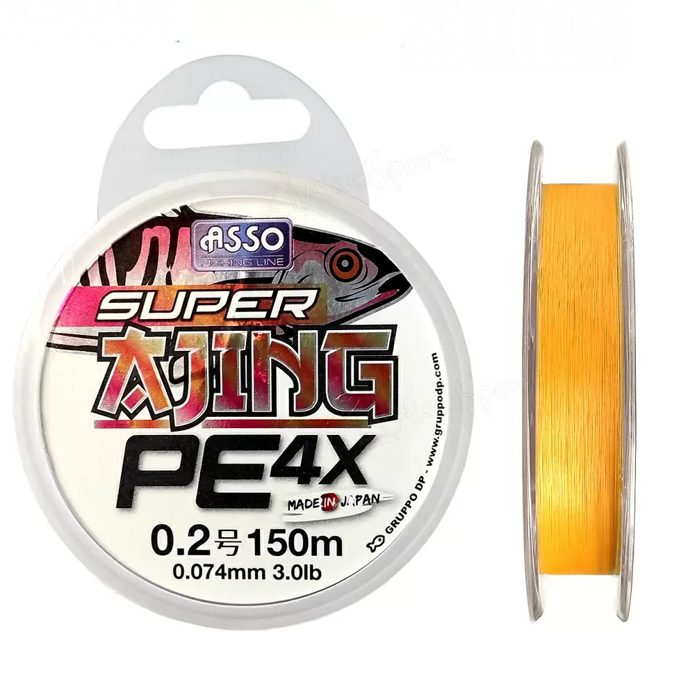  Braided Line Asso Super Ajing PE 4x 150m PE#0.3