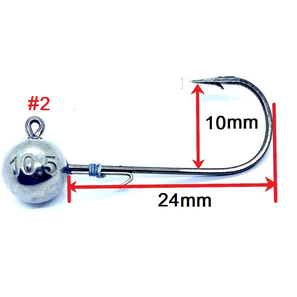 Volframinis galvakablis #2 7.2g (Tungsten JigHead)