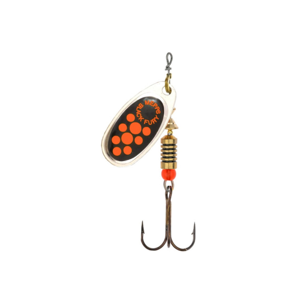 Mepps Black Fury Silver Orange 4# 9g