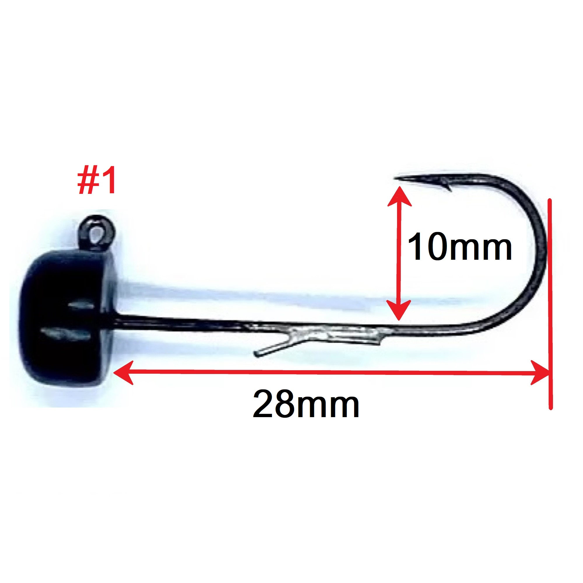 Volframinis galvakablis "grybas" #1 - 3.5g